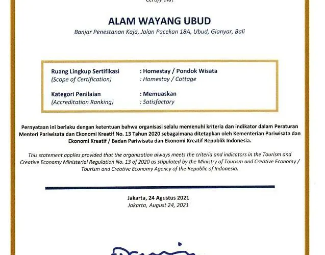 Alam Wayang - Chse Certified 4* Ubud